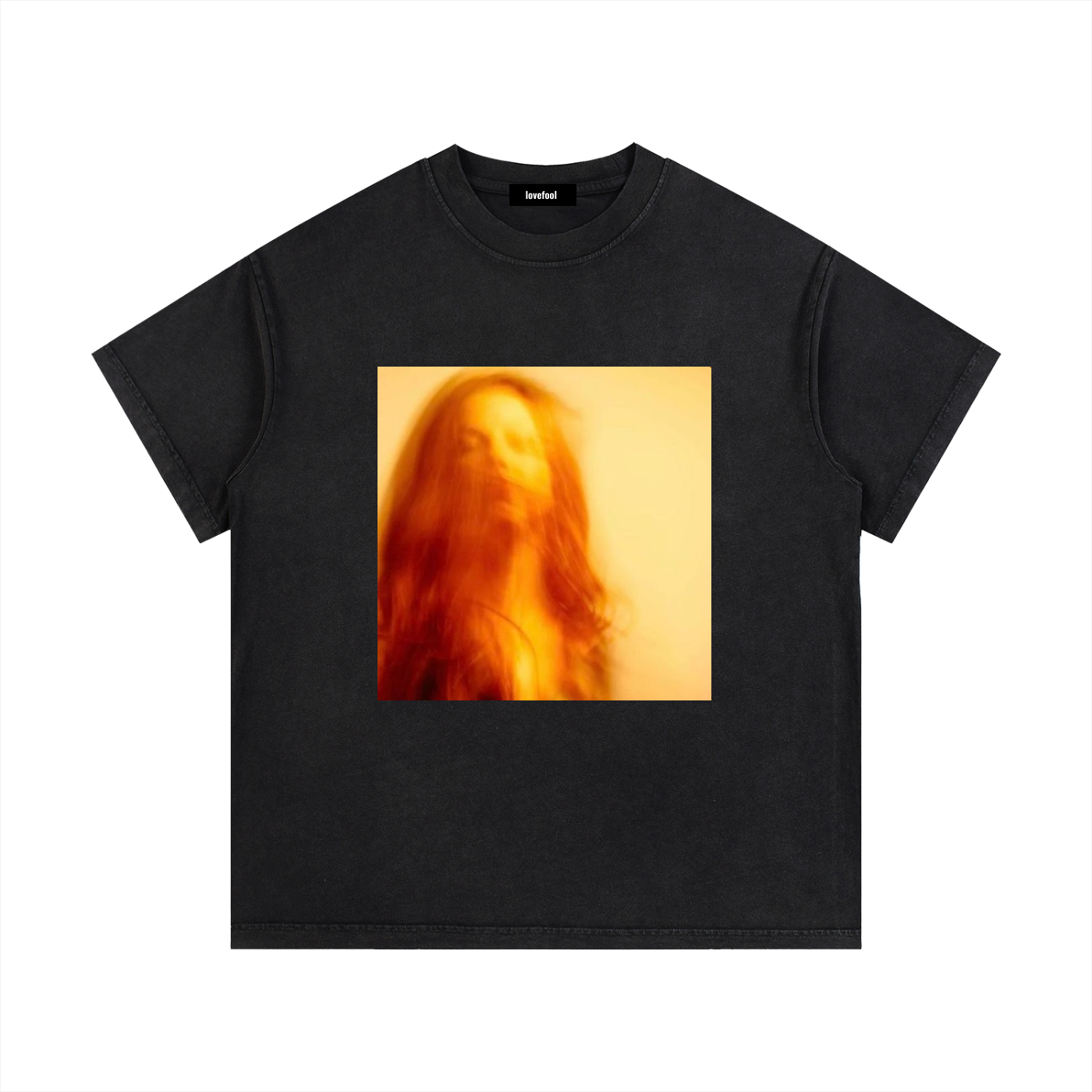 "October" Black Tee