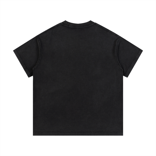 "October" Black Tee
