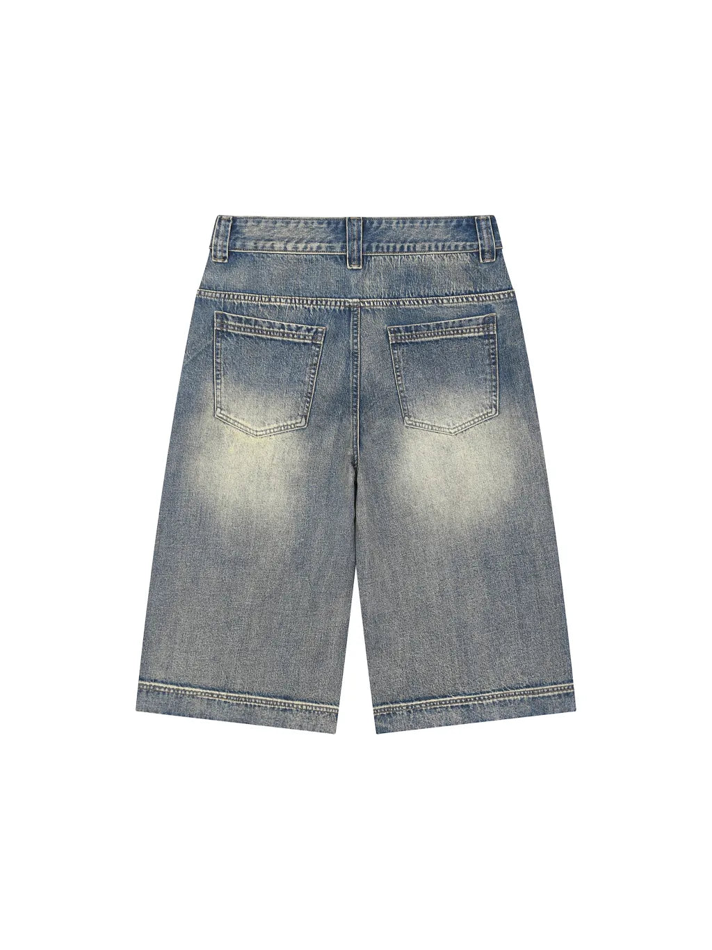 Baggy Washed Denim Shorts